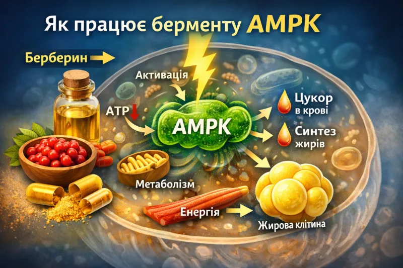 Активація AMPK через берберин