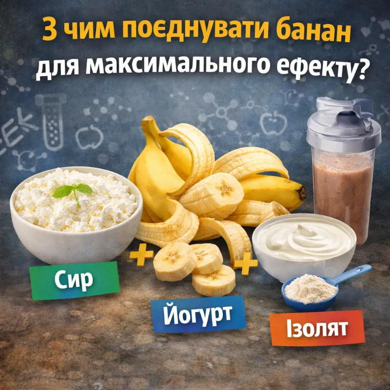 Банан ідеальні поєднання для здоров'я