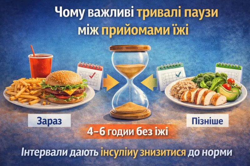 Час для здоров'я та перерв у їжі