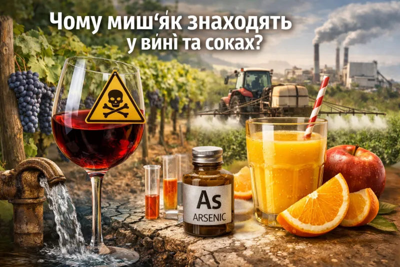 Миш’як у вині та соках