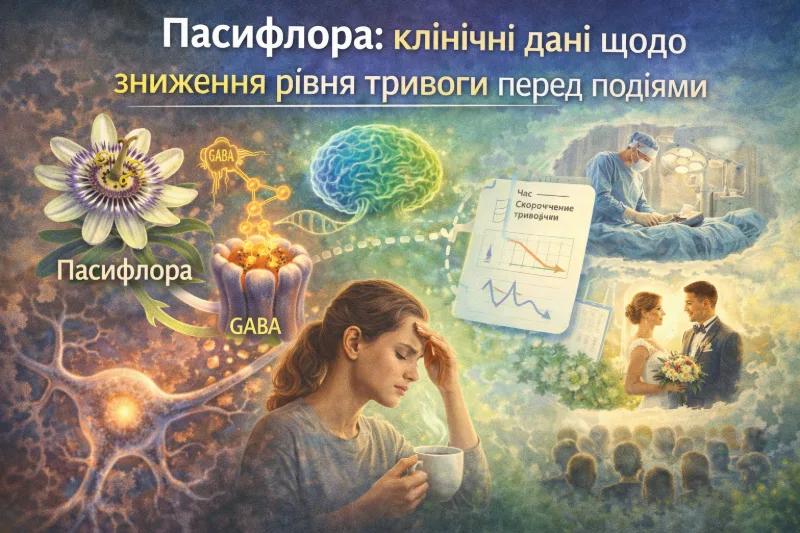 Пасифлора і зниження тривоги перед подіями