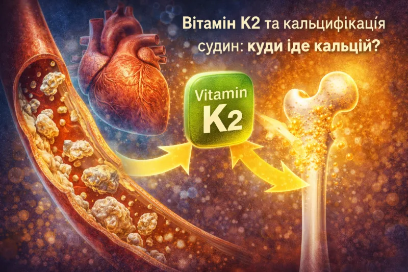Вітамін K2 та здоров'я судин