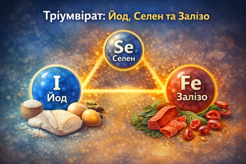 Тріумвірат здоров'я: йод, селен, залізо