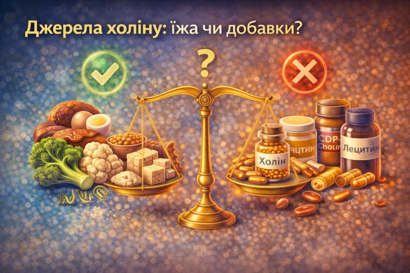 Джерела холіну: їжа чи добавки